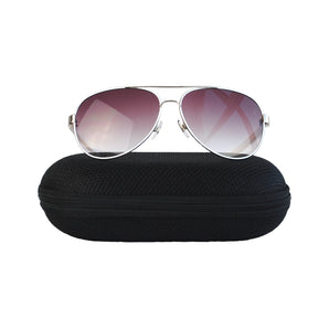 Lente de Sol Modelo Piloto Blanco