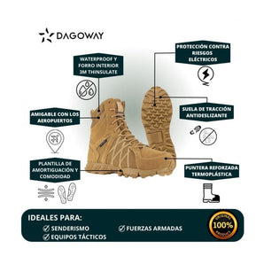 Bota Táctica Reebok Trailgrip Coyote Waterproof