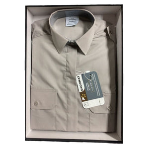 Camisa Gris Tenida De Oficina Hombre Manga Corta