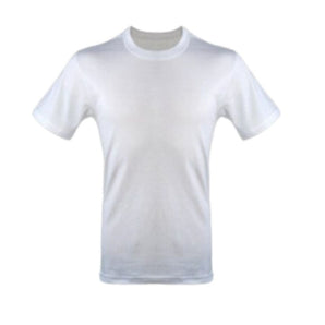 Polera De Algodón Manga Corta Cuello Redondo