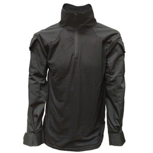 Polera Táctica Cuello Alto Negro