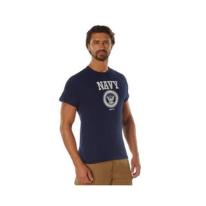 Polera Diseño Usa Navy Emblem Manga Corta Azul Marino