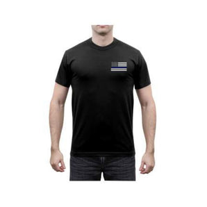 Polera Diseño Honor y Respect Manga Corta Negro