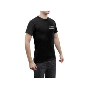 Polera Diseño Honor y Respect Manga Corta Negro