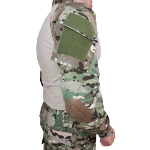Polera Táctica Multicam Con Coderas