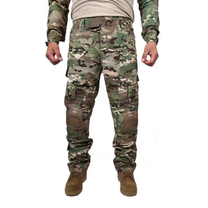 Pantalón Táctico De Combate Multicam Con Rodilleras