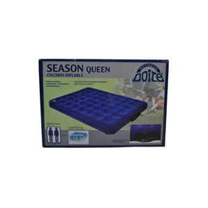 Colchón Inflable Season Queen 2 Plazas Azul