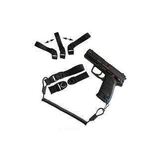 Cordón Táctico Para Pistola Negro