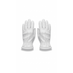 Guante De Cuero Blanco Femenino