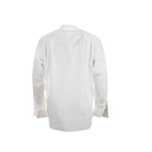 Camisa Blanca Cuello Mao Doble Puño Hombre