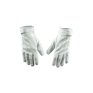 Guante de Cuero Blanco de Hombre con Velcro