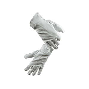 Guante de Cuero Blanco de Hombre con Velcro
