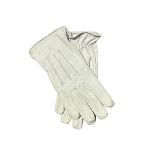 Guante De Cuero Blanco Masculino