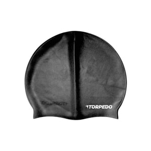 Gorra De Natación Silicona Negro Torpedo